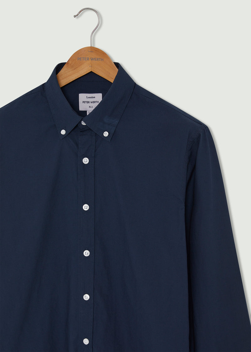 Peak Long Sleeve Shirt - Navy