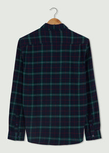 Archway Long Sleeved Shirt - Navy/Green