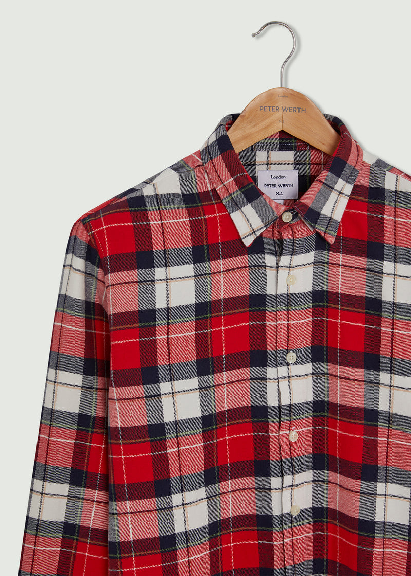 Dobney LS Shirt - Red/White