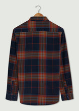 Load image into Gallery viewer, Flaxley Long Sleeve Shirt - Navy/Orange