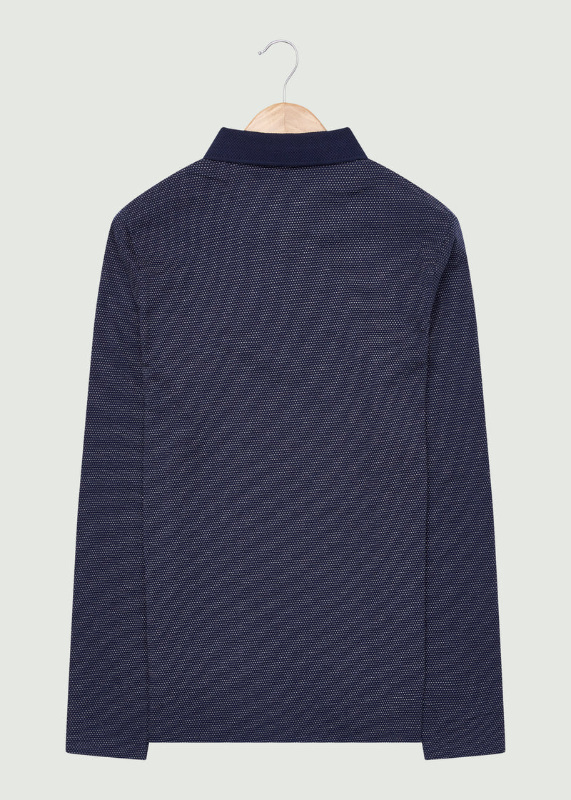 Elliston LS Polo Shirt - Navy