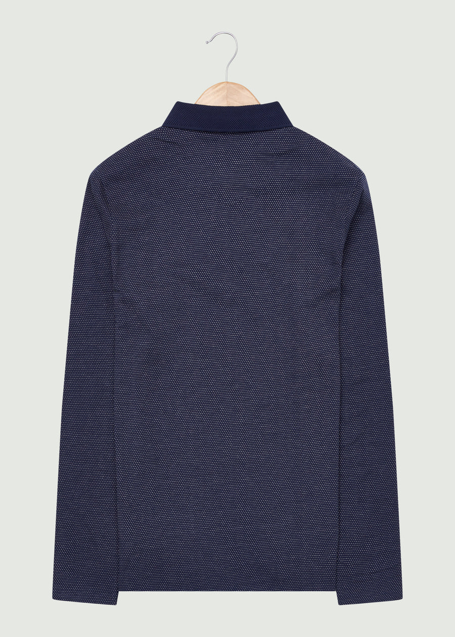 Elliston LS Polo Shirt - Navy