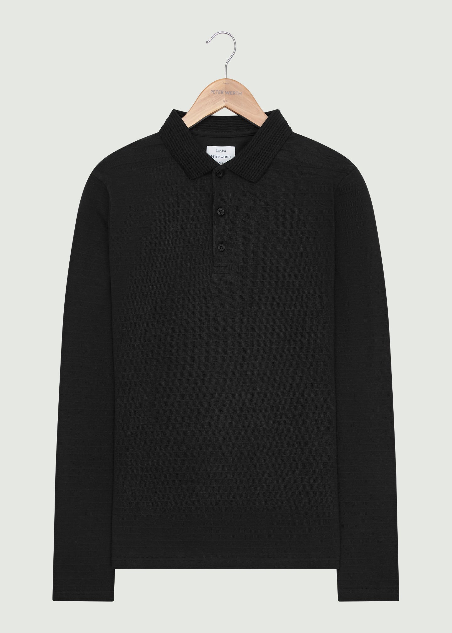 Albery LS Polo Shirt - Black