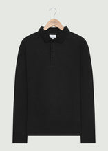 Load image into Gallery viewer, Albery LS Polo Shirt - Black