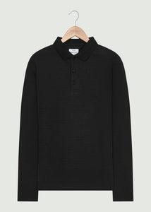 Albery LS Polo Shirt - Black