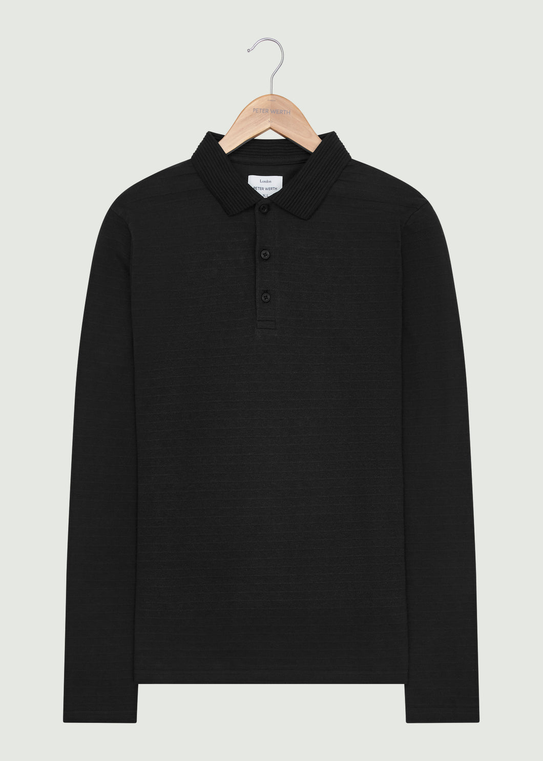Albery LS Polo Shirt - Black