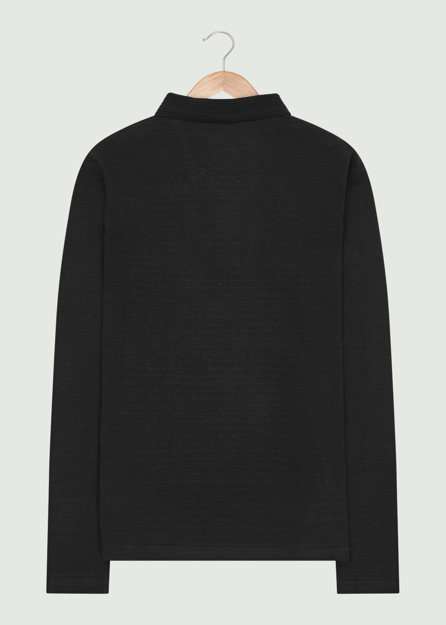 Albery LS Polo Shirt - Black