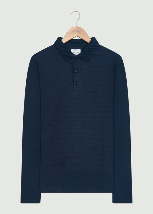 Albery LS Polo Shirt - Dark Navy