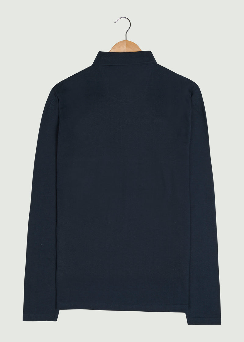 Noaks LS Polo Shirt - Dark Navy