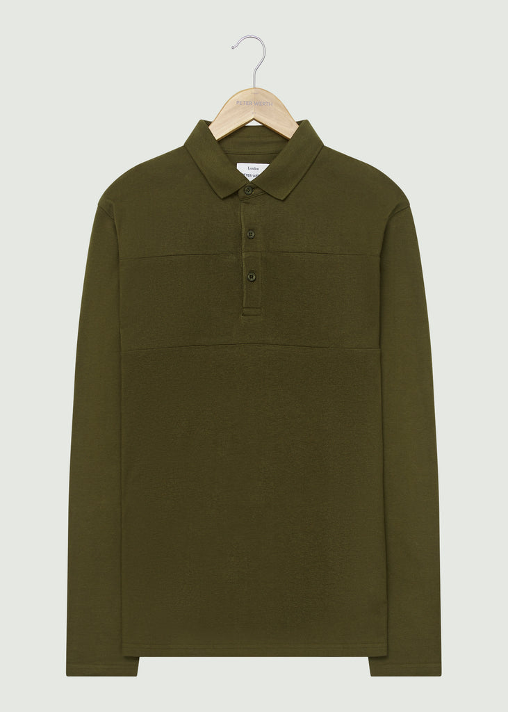 Noaks LS Polo Shirt - Olive