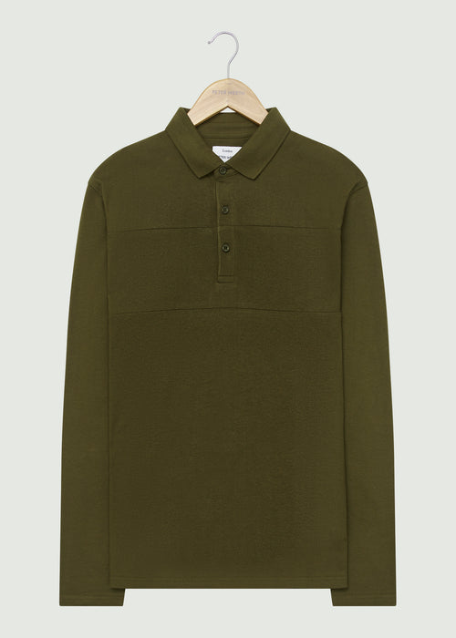 Noaks LS Polo Shirt - Olive