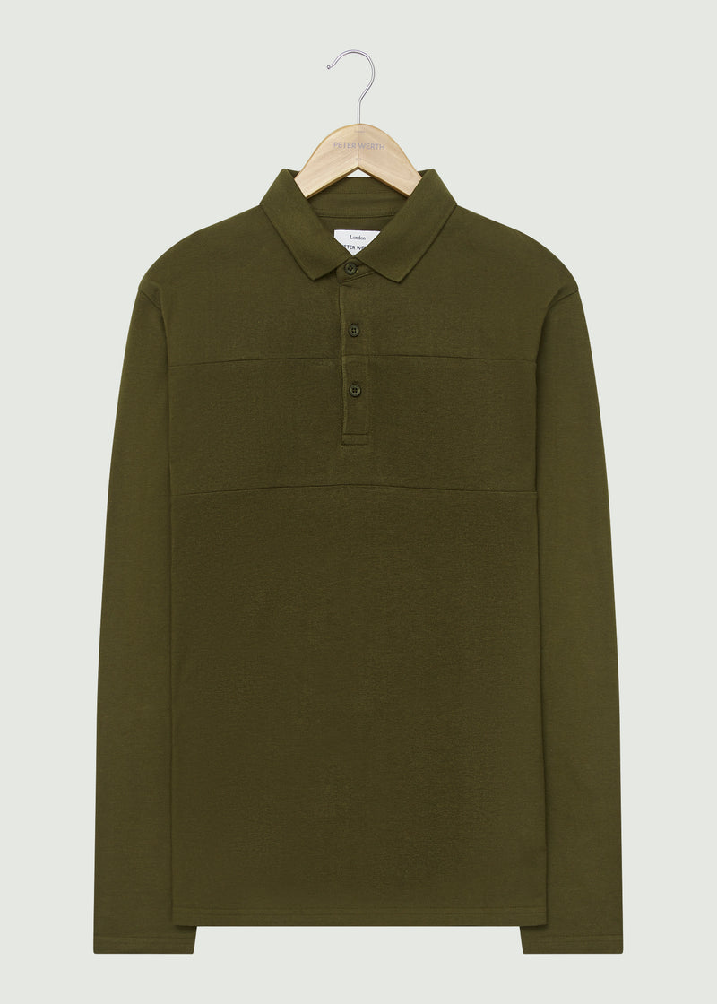 Noaks LS Polo Shirt - Olive