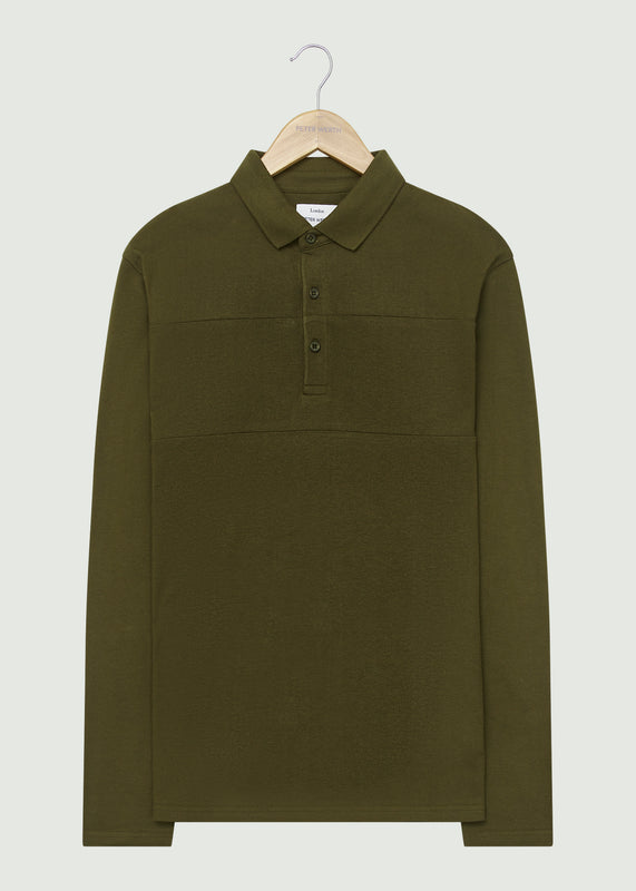 Noaks LS Polo Shirt - Olive