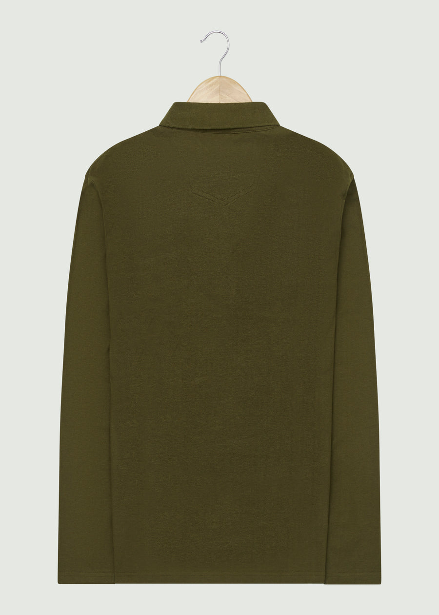 Noaks LS Polo Shirt - Olive