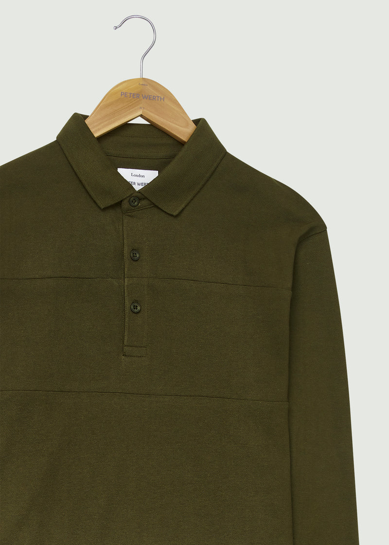 Noaks LS Polo Shirt - Olive