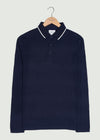 Balsom LS Polo Shirt - Dark Navy