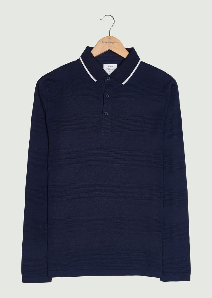 Balsom LS Polo Shirt - Dark Navy