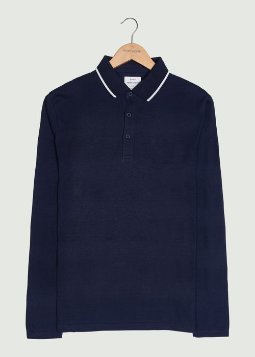 Balsom LS Polo Shirt - Dark Navy