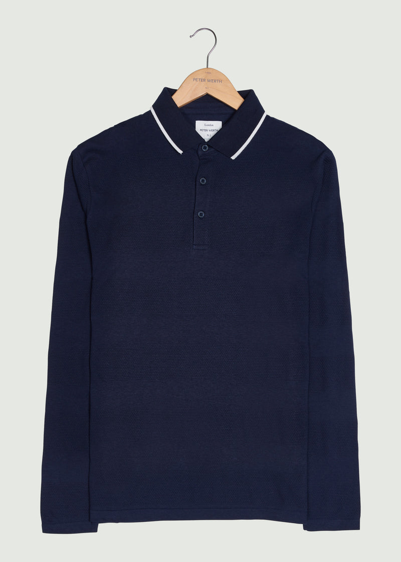 Balsom LS Polo Shirt - Dark Navy