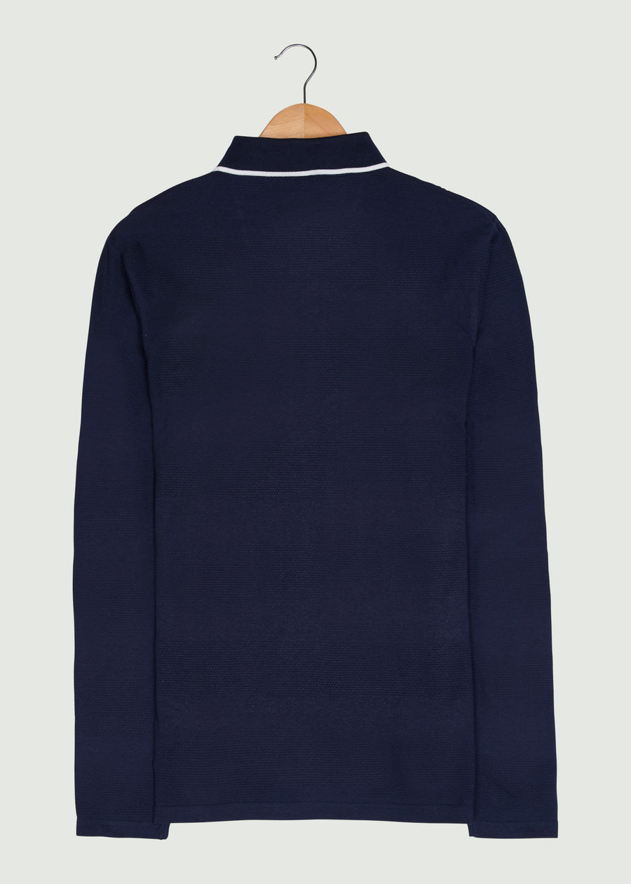 Balsom LS Polo Shirt - Dark Navy