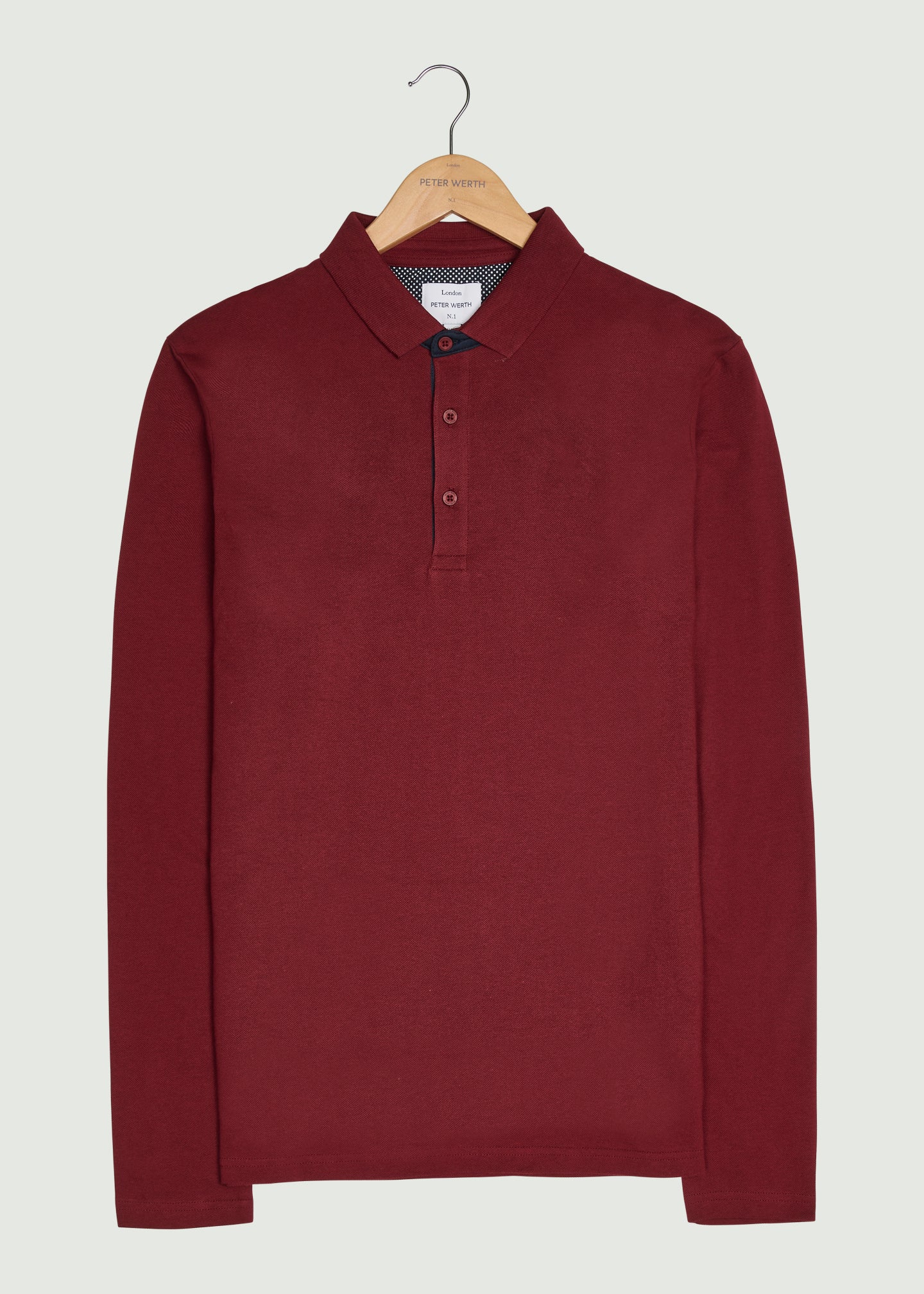 Glasby LS Polo Shirt - Burgundy