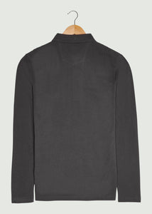 Glasby LS Polo Shirt - Dark Grey Marl