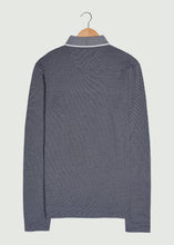 Load image into Gallery viewer, Needham LS Polo Shirt - Navy/White
