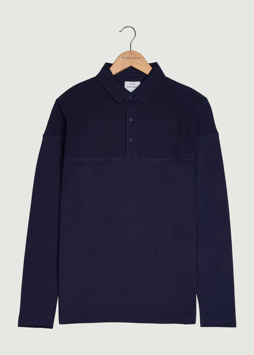Chessum LS Polo Shirt - Navy