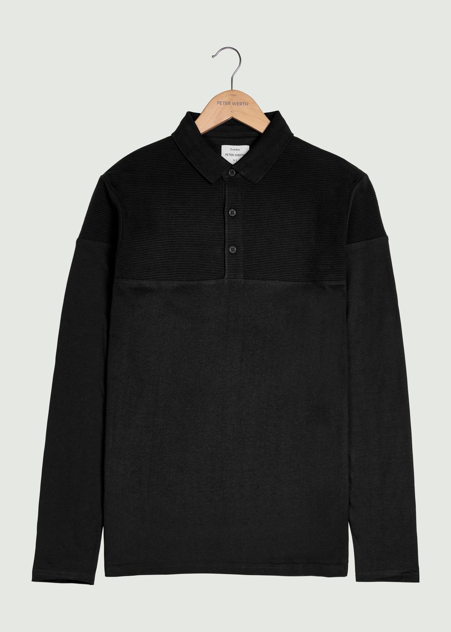 Chessum LS Polo Shirt - Black