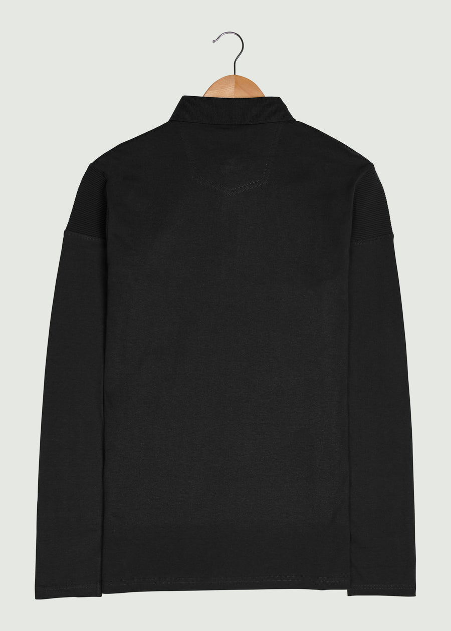 Chessum LS Polo Shirt - Black