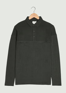 Chessum LS Polo Shirt - Charcoal