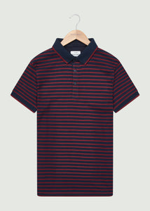 Barrow Polo Shirt - Navy/Burgundy