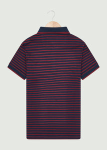 Barrow Polo Shirt - Navy/Burgundy