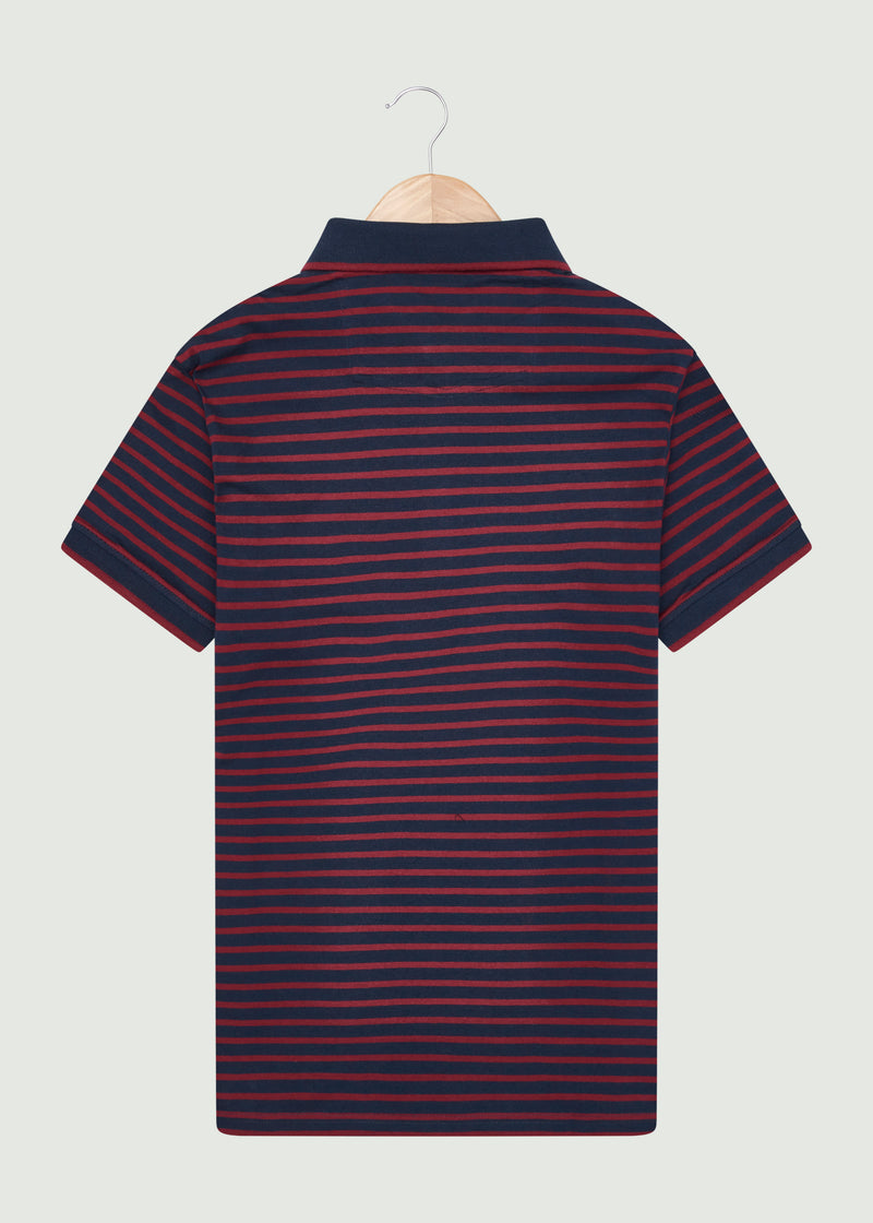 Barrow Polo Shirt - Navy/Burgundy