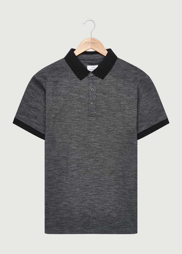 Club Polo Shirt - Dark Grey Marl