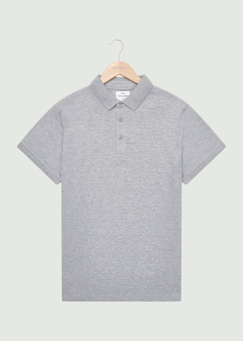 Knolls Polo Shirt - Grey Marl