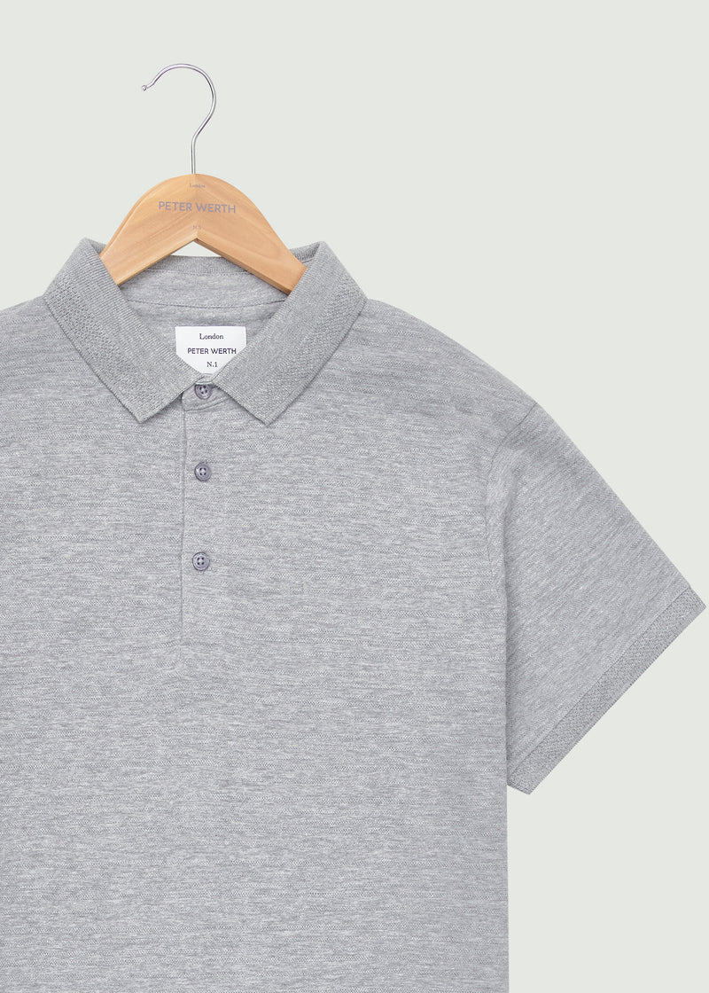 Knolls Polo Shirt - Grey Marl