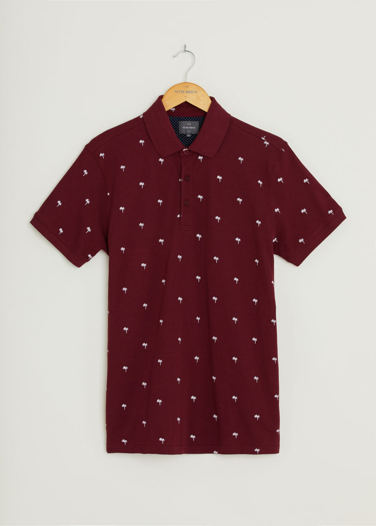 Tropic Polo Shirt - Burgundy