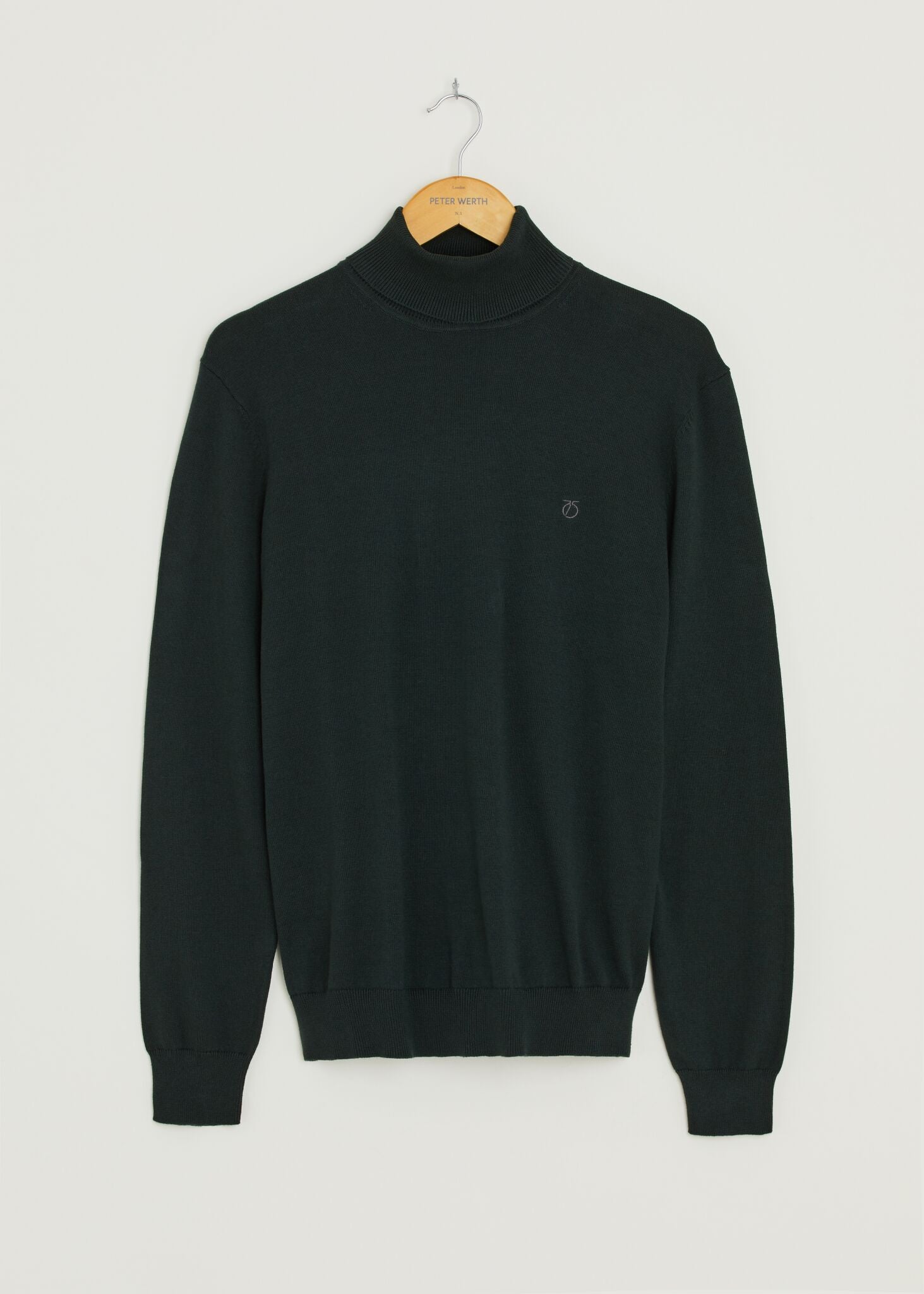 Peter Werth Wright Roll Neck Jumper - Dark Green