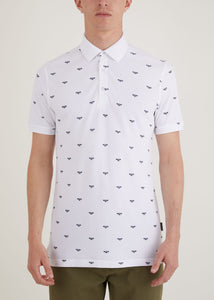 Beehive Polo Shirt - White