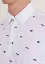 Load image into Gallery viewer, Beehive Polo Shirt - White