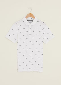 Beehive Polo Shirt - White