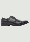 Curtis Toe Cap Derby Shoes - Black