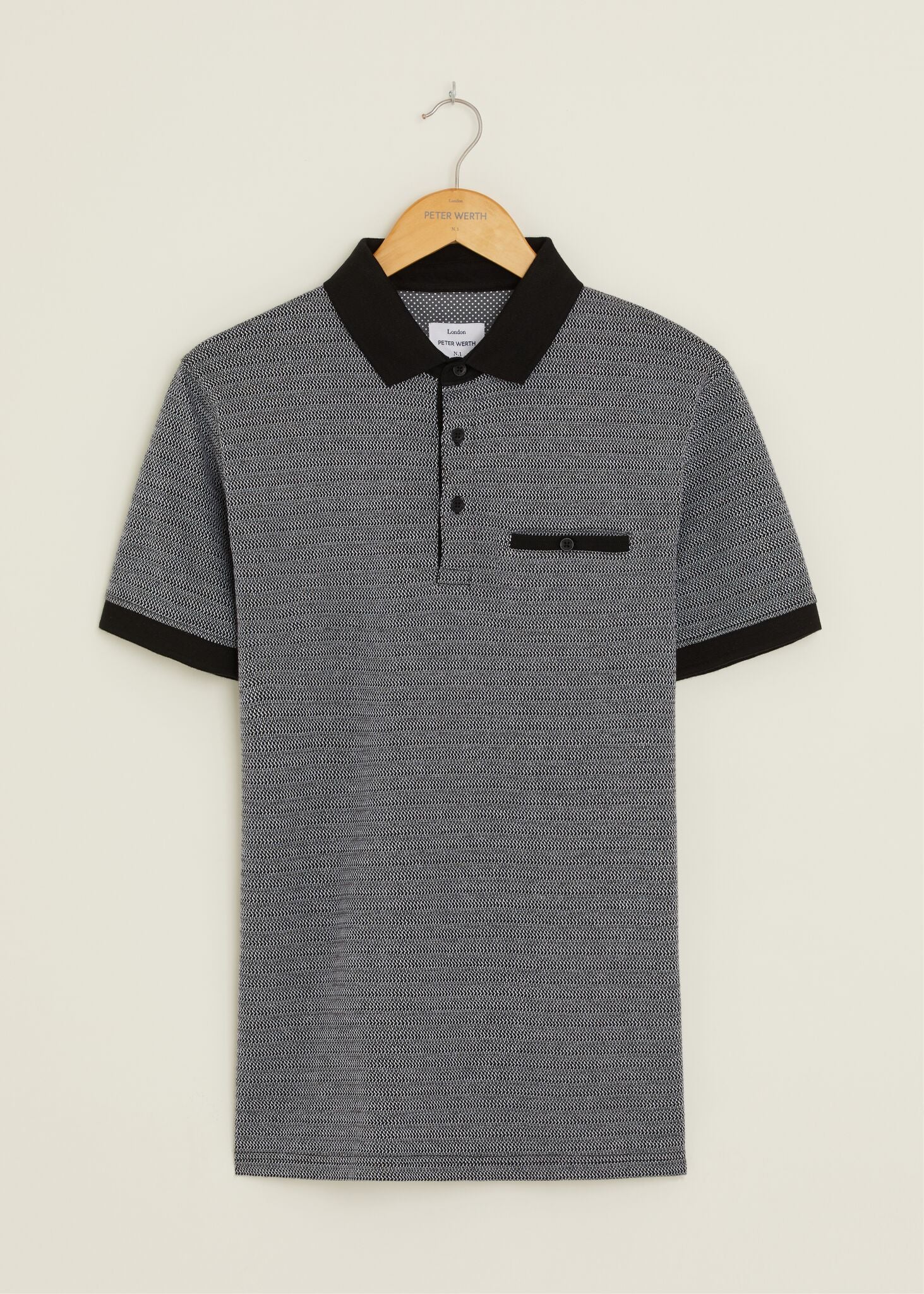 Lowfield Polo Shirt - Grey/Black