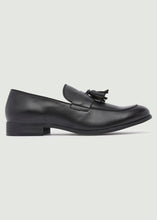 Load image into Gallery viewer, Moorhouse Tassle Leather Loafers - Black