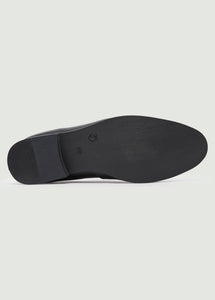 Moorhouse Tassle Leather Loafers - Black