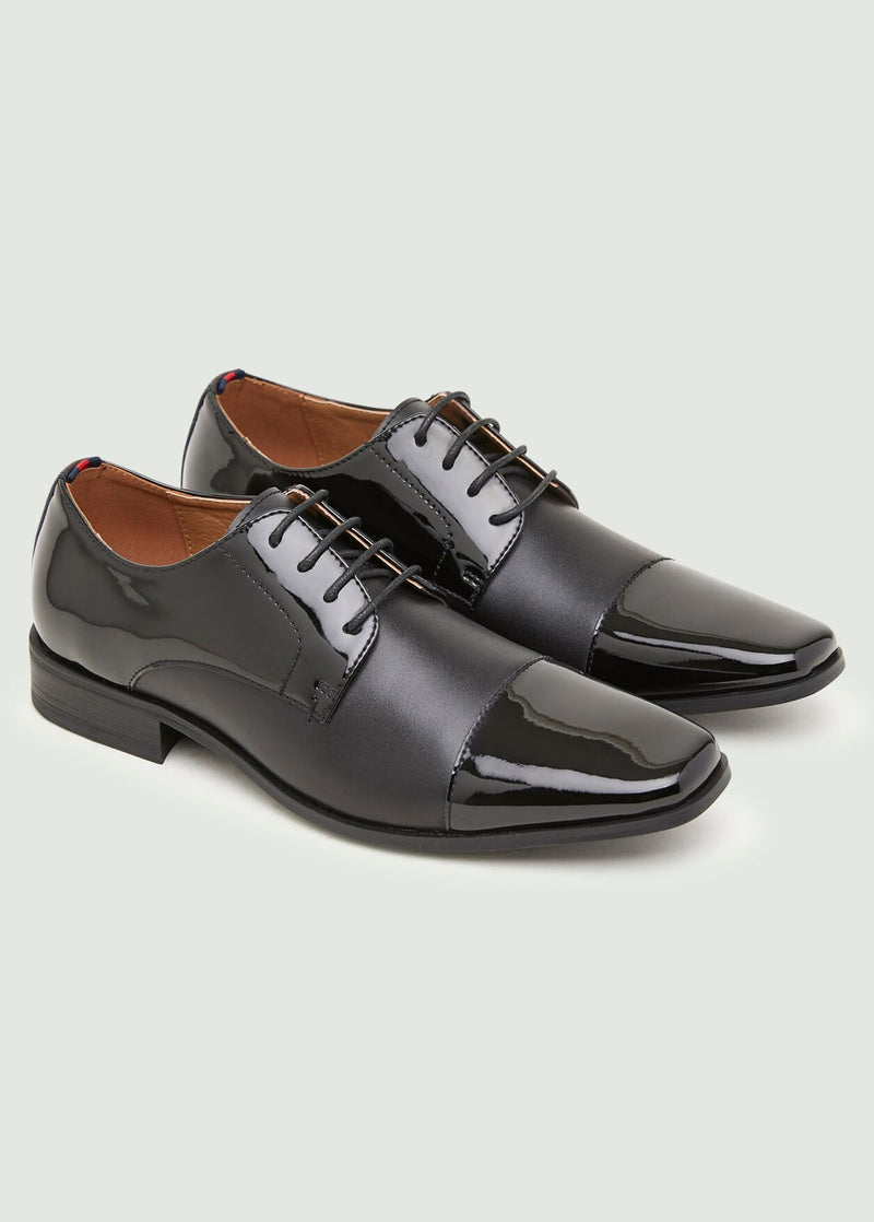 Novice Chisel Derby Shoe - Black