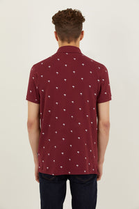 Tropic Polo Shirt - Burgundy