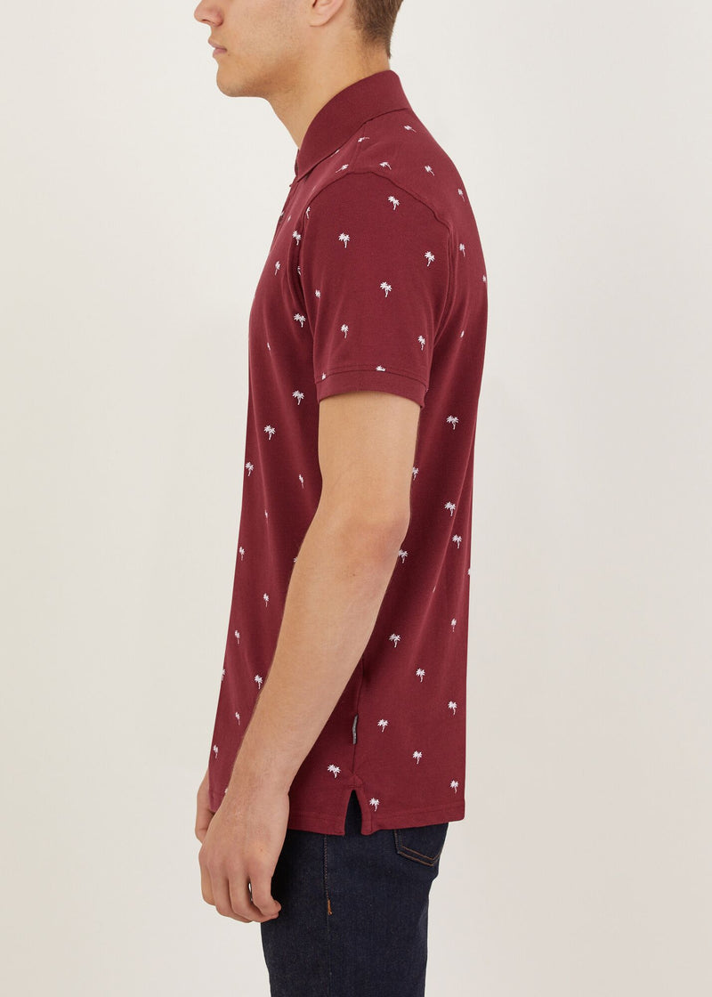 Tropic Polo Shirt - Burgundy