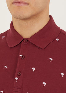 Tropic Polo Shirt - Burgundy
